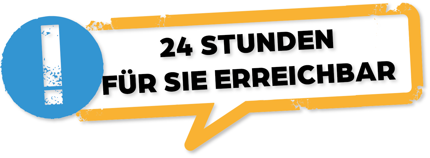 Service Button 24 Stunden erreichbar